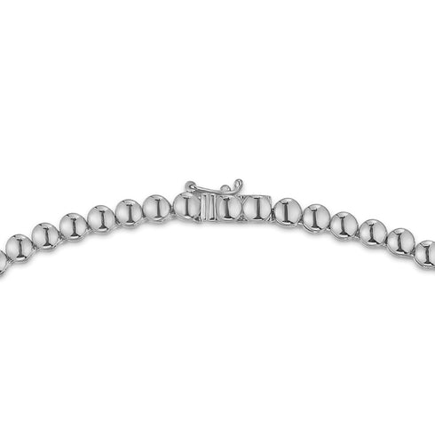 15.00ct Lab Diamond Tennis Necklace 3/4 Set in 9K White Gold G/VS